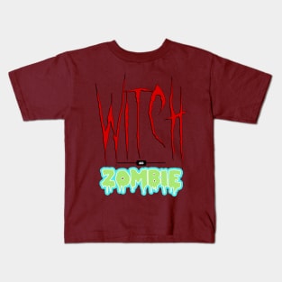 Witch and Zombie Kids T-Shirt